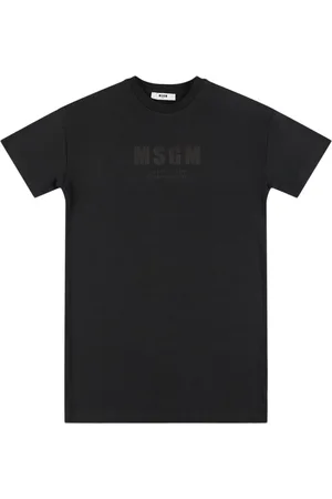 Msgm Vestito In Jersey Di Cotone Stampato
