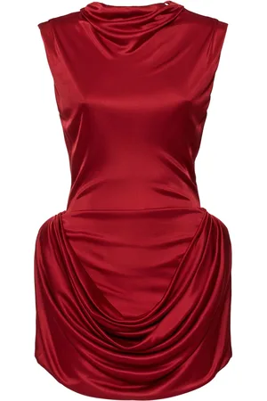 MAGDA BUTRYM Vestito In Raso Drappeggiato