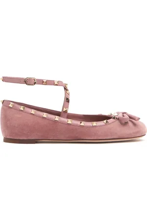 VALENTINO GARAVANI Ballerine Rockstud In Velluto 5mm
