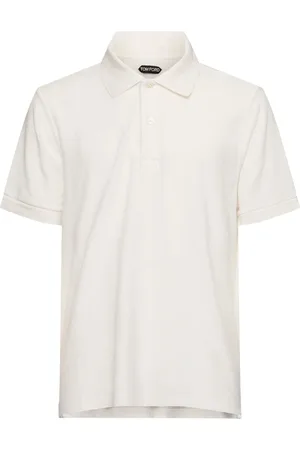Tom Ford Polo A Maniche Corte In Spugna
