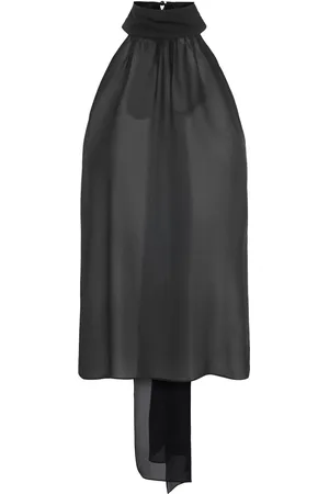 Tom Ford Top In Seta Georgette Con Chiusura Al Collo