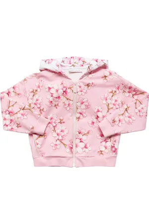 MONNALISA Felpa In Misto Cotone Con Zip E Cappuccio