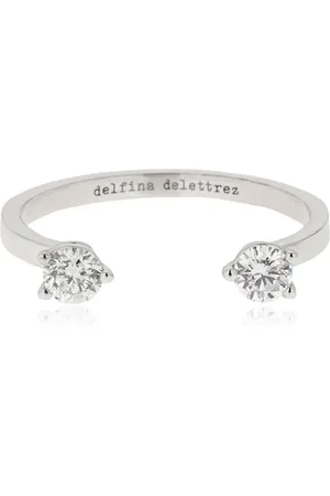 DELFINA DELETTREZ Anello Diamond Dots 18kt