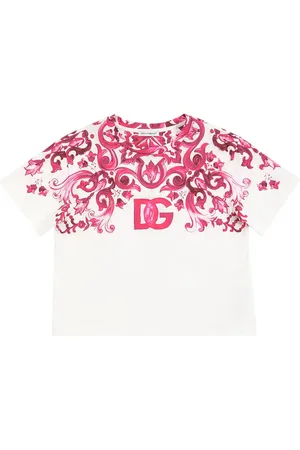 Dolce & Gabbana T-shirt In Jersey Di Cotone Stampato Con Logo