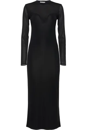 Nina Ricci Vestito Midi In Maglia Trasparente