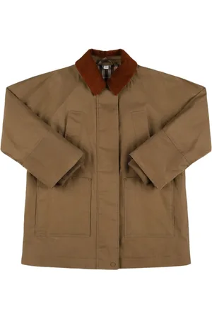 Burberry Cappotto In Gabardina Di Cotone
