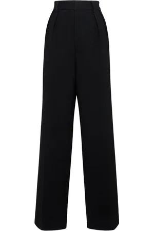 Maison Margiela Pantaloni Larghi In Gabardina Di Lana