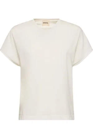 Khaite T-shirt Devra In Jersey Di Misto Cotone