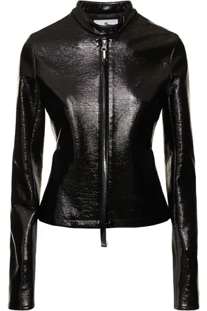Courrèges Giacca In Vinile City Con Zip