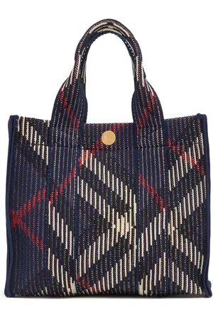 Burberry Borsa Mini Check In Maglia Con Manico