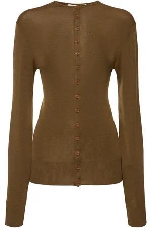 LEMAIRE Cardigan In Maglia Di Lana Senza Cuciture