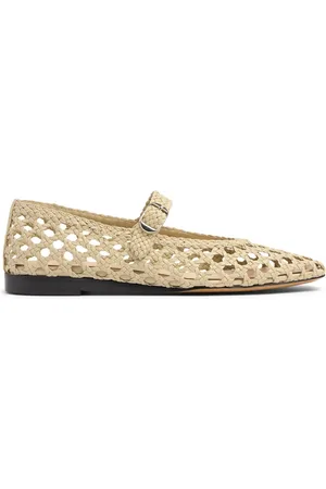 Le Monde Beryl Ballerine Mary Jane In Pelle Intrecciata 10mm