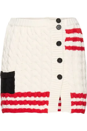 Msgm Minigonna In Maglia A Trecce