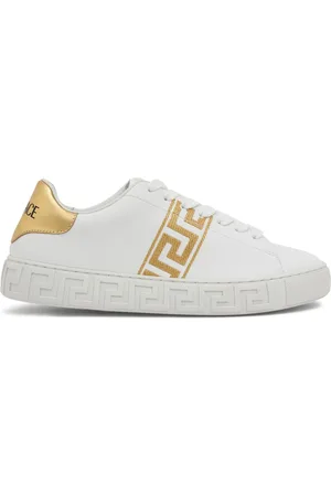 VERSACE Sneakers In Similpelle Con Ricami