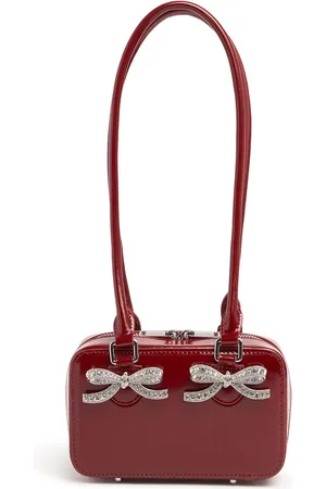 Self-Portrait Borsa Squared Bow In Pelle