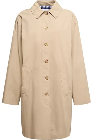 Moschino Trench Reversibile In Nylon Stampato