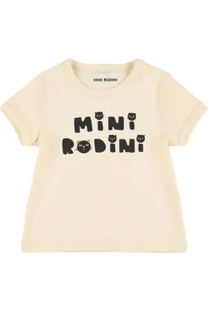 Mini Rodini T-shirt In Jersey Di Cotone Organico Stampato