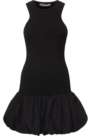 ANDREADAMO Vestito Mini In Maglia Di Misto Viscosa A Costine