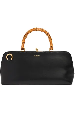 Jil Sander Borsa Piccola Goji Bamboo In Pelle Palmellata