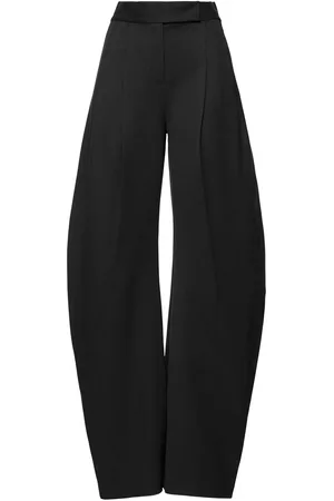 The Attico Pantaloni Larghi Gary In Gabardina