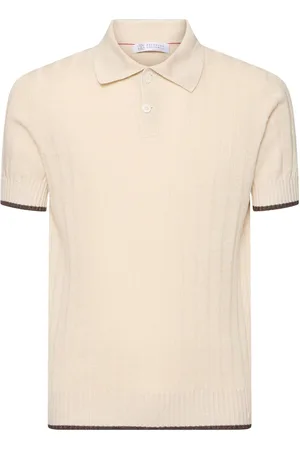 Brunello Cucinelli Polo In Cotone E Lino