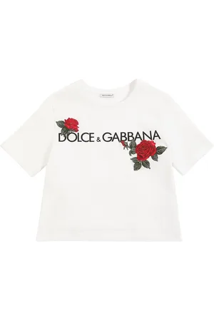 Dolce & Gabbana T-shirt In Jersey Di Cotone Con Logo