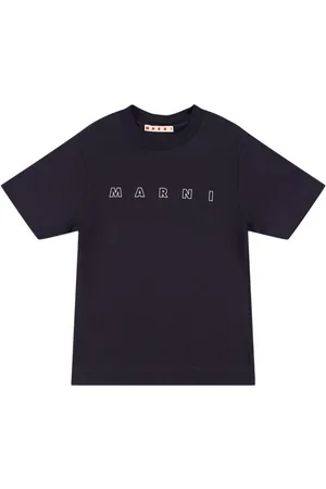 Marni T-shirt In Jersey Di Cotone Stampato