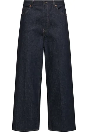 VALENTINO Jeans Larghi In Di Cotone