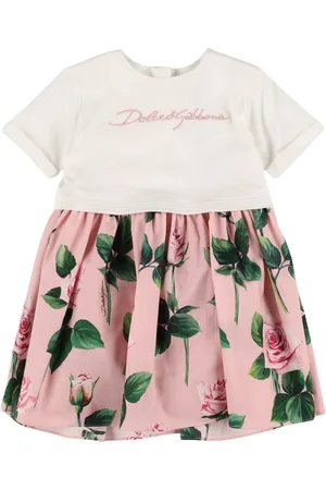 Dolce & Gabbana Vestito In Jersey Di Cotone Stampato
