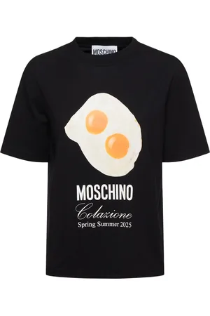 Moschino T-shirt In Jersey Di Cotone Con Logo