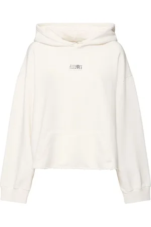 Maison Margiela Felpa In Cotone Non Garzato Con Logo E Cappuccio