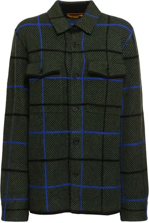Guest In Residence Camicia A Quadri In Maglia Di Cashmere