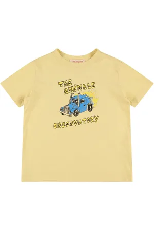 The Animals Observatory T-shirt In Jersey Di Cotone Con Stampa