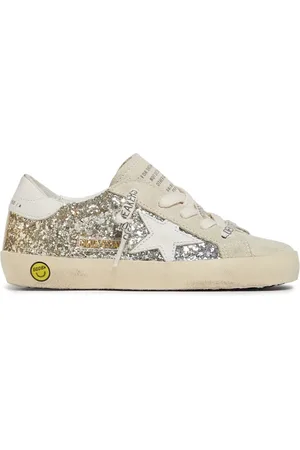 Golden Goose Sneakers Super Star In Camoscio Glitter