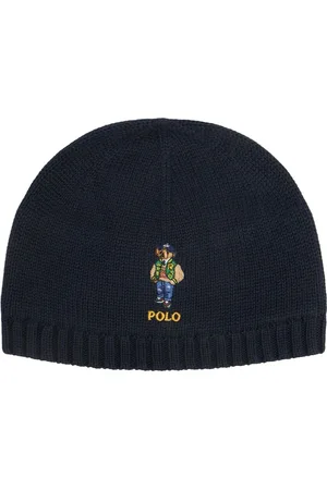 Ralph Lauren Cappello In Maglia Di Cotone Con Ricamo