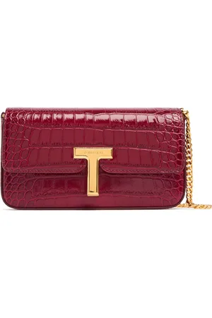 Tom Ford Borsa Mini In Pelle Goffrata Lucida
