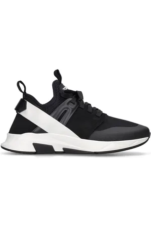 Tom Ford Sneakers Low Top Alcantara In Techno E Pelle