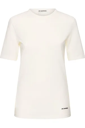 Jil Sander T-shirt In Jersey Di Cotone Con Logo