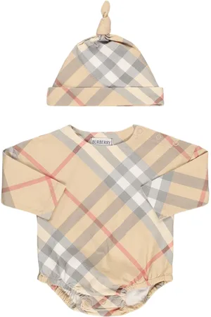 Burberry Pantaloni In Cotone Check