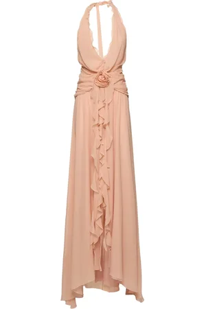 BLUMARINE Vestito In Georgette Drappeggiato