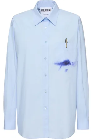 Moschino Camicia In Popeline Di Cotone Stampato