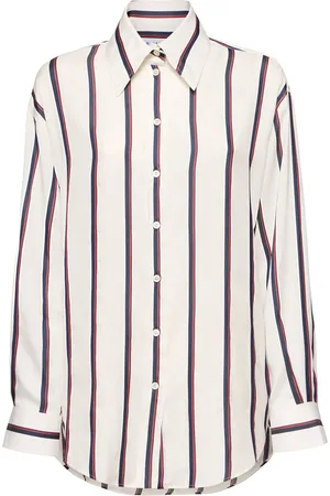Alexander McQueen Camicia In Seta A Righe