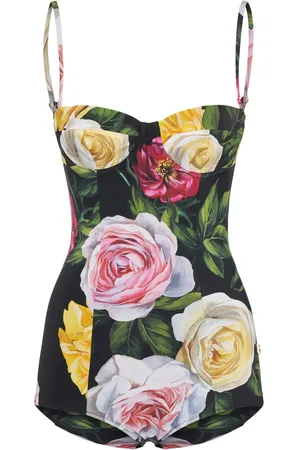 Dolce & Gabbana Costume Intero In Jersey Stampato