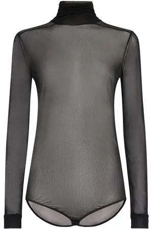 Maison Margiela Body In Jersey Di Viscosa Trasparente