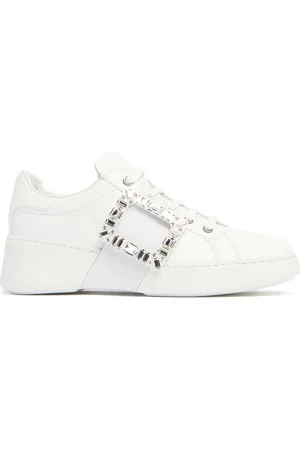 Roger Vivier Sneakers Viv Skate In Pelle Con Cristalli 40mm
