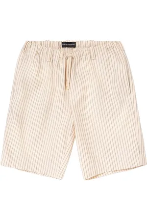 Emporio Armani Shorts In Velluto Di Cotone