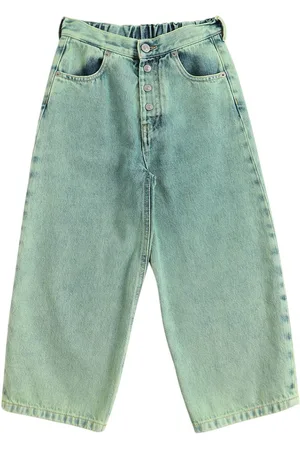 Maison Margiela Jeans Larghi In Denim Di Cotone