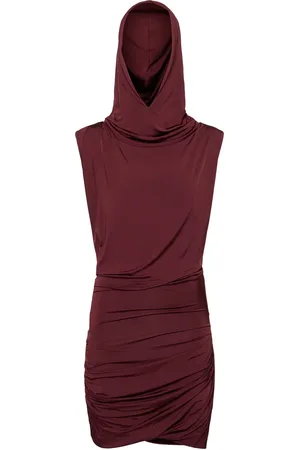 MAGDA BUTRYM Vestito In Viscosa Drappeggiata Con Cappuccio
