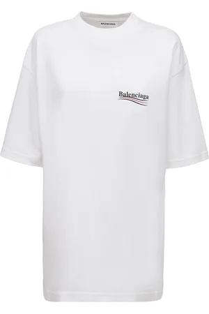 Balenciaga T-shirt Oversize In Jersey Di Cotone Con Logo