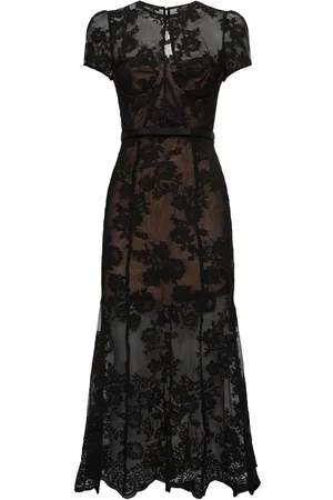 Self-Portrait Vestito Midi In Pizzo